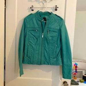 Bernardo leather bomber jacket size small